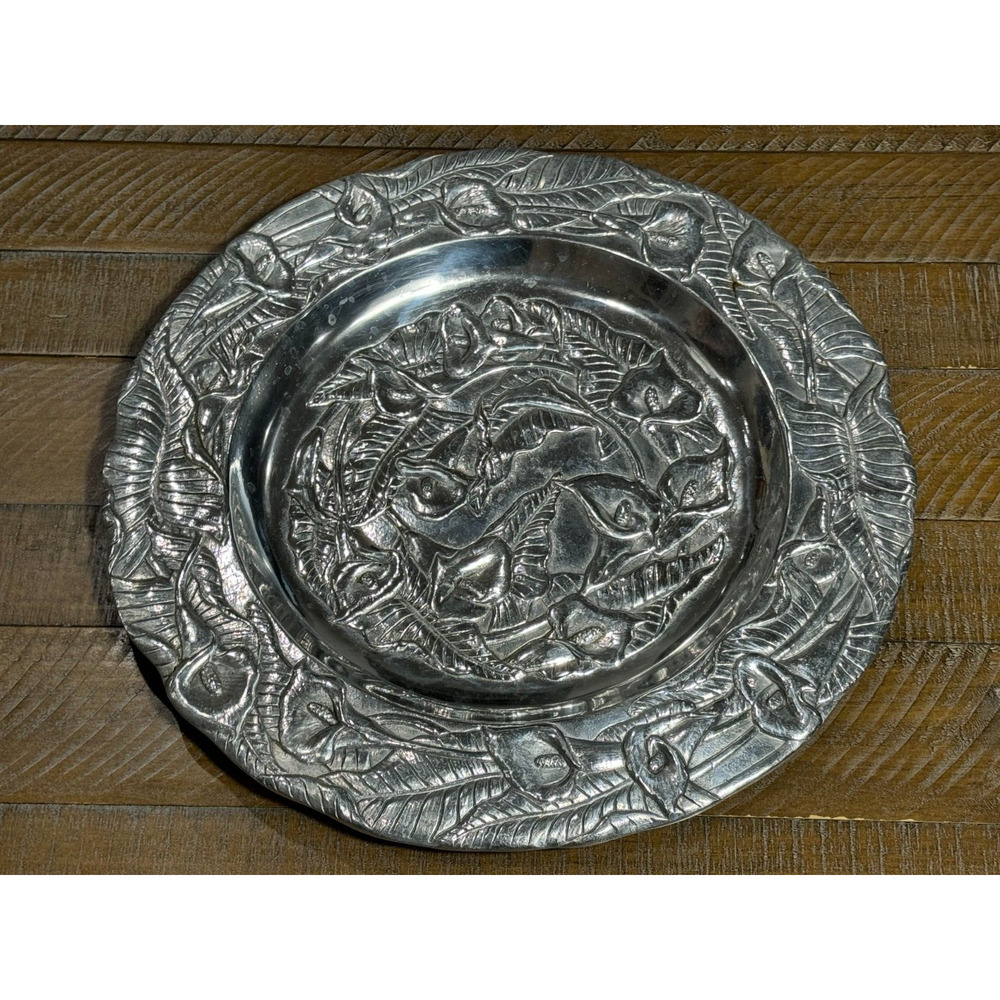 Vintage 1990 Arthur Court Calla Lilies 13" Serving Platter Tray